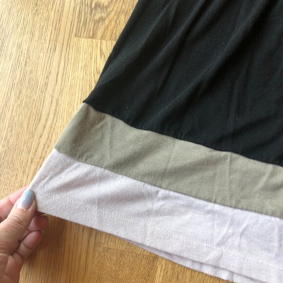 Miss Chievous Black Colorblock Stripe Dress Size Small - Picture 2 of 7